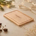 Grande planche à découper en bois personnalisée