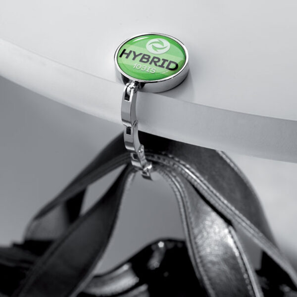 Accroche-sac élégant avec cordon en acier ajustable – Image 1