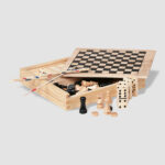 Coffret en bois 4 jeux