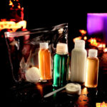 Pochette de voyage avec flacons vides