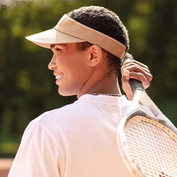 mh2303.jpg Visière de soleil en coton - Protection solaire personnalisée – Image 1