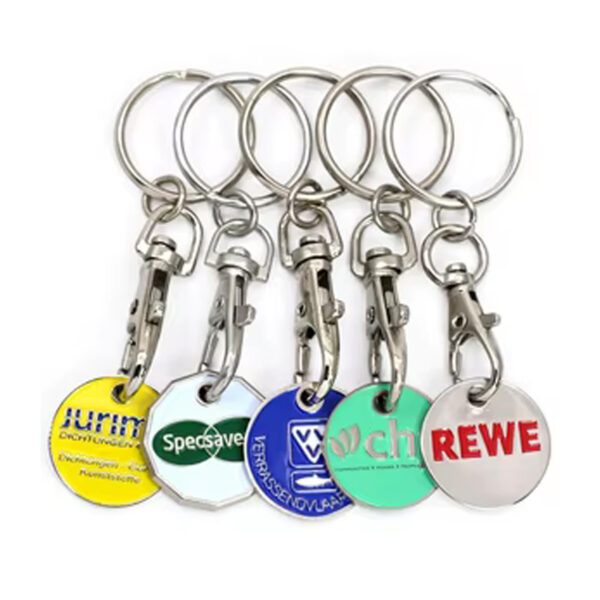 Porte-clés personnalisé avec jeton en émail doux – Image 2