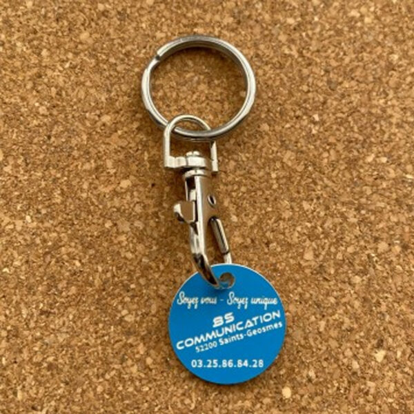 Porte-clés personnalisé avec jeton en émail doux – Image 3