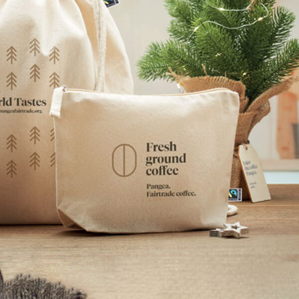 Trousse à cosmétiques en coton équitable – Image 1