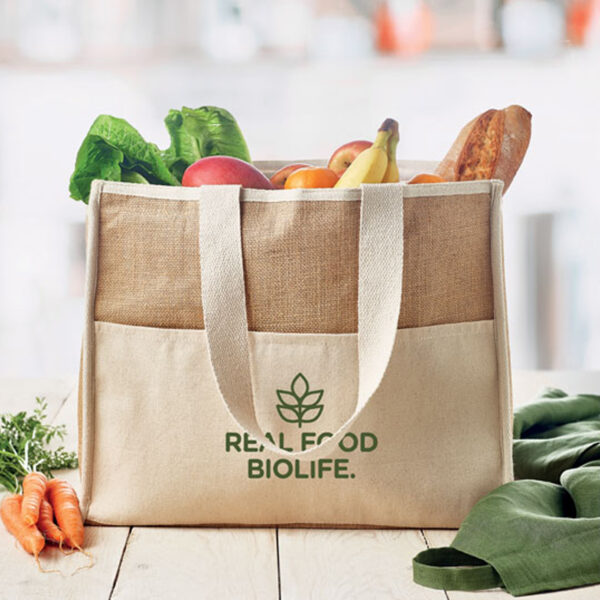 Sac Shopping / Réfrigérant en Jute – Image 1