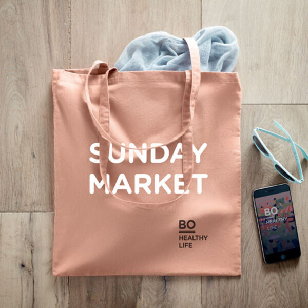 Sac shopping en coton bio 140g/m² – Image 1
