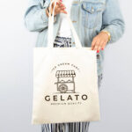 Sac shopping en coton bio 140g/m²