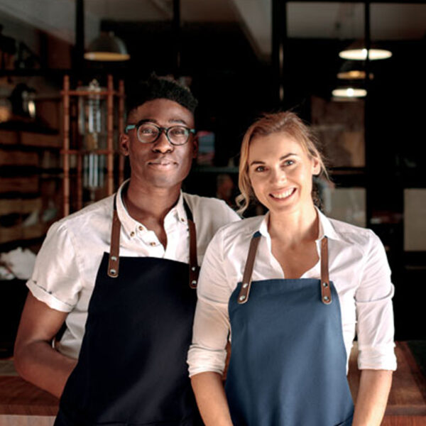 mo6261.jpg Tablier de cuisine réglable en coton/toile organique 340 g/m² – Image 1