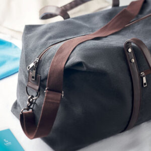 Sac de week-end en toile lavée haut de gamme