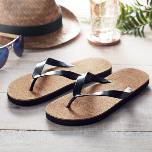 mo6403.jpg Tongs avec Semelle en Liège – Image 1