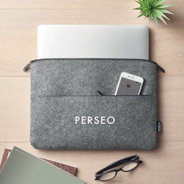 Sacoche pour ordinateur portable 14" en feutre RPET – Image 1