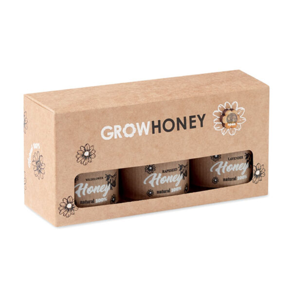 Coffret découverte de 3 miels naturels – Image 2