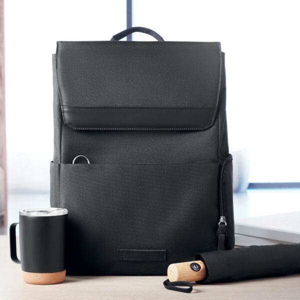 Sac à dos ordinateur portable 15" en RPET 600D – Image 1