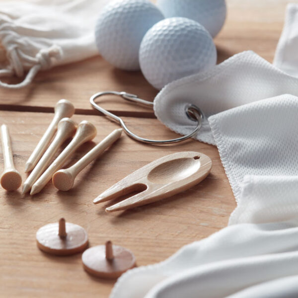 Set d’Accessoires de Golf en Bambou – Image 1