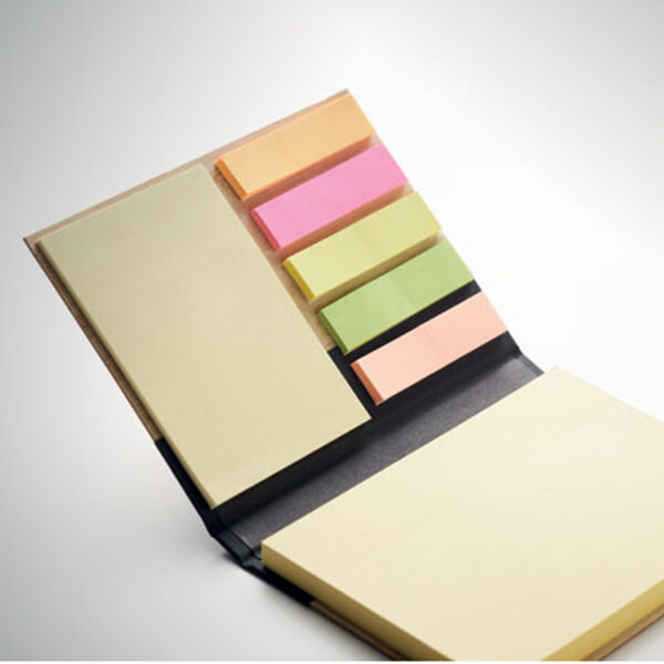 mo6529.jpg Bloc-notes adhésives 3-en-1 avec couverture en bambou – Image 1