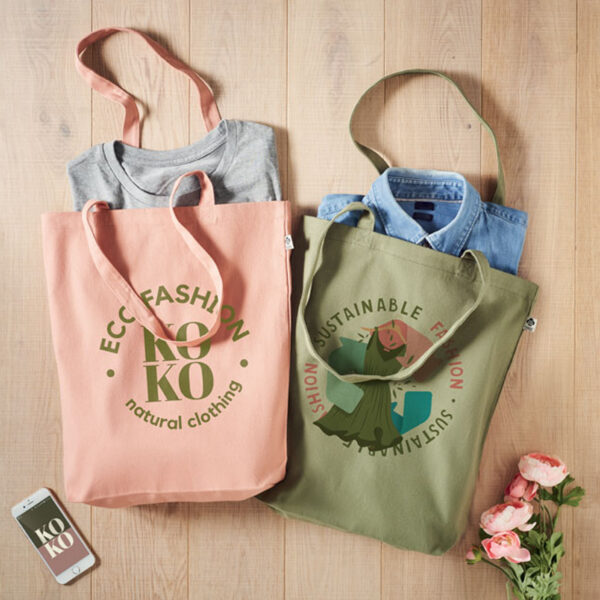 Sac shopping en toile organique 270 g/m² – Image 1
