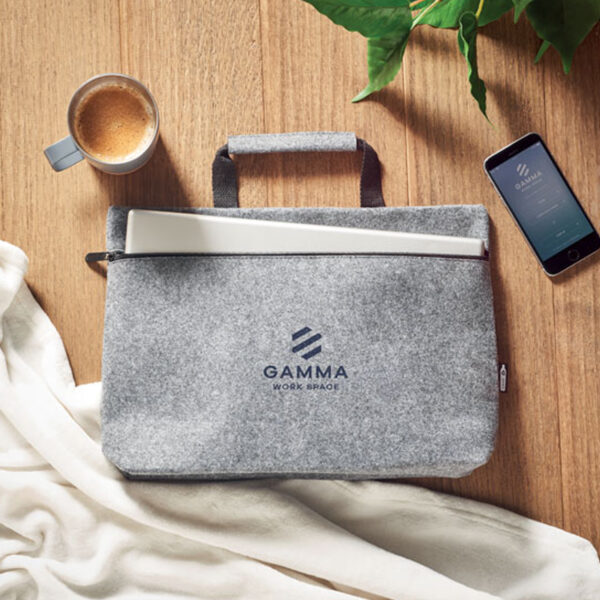 Sacoche pour ordinateur portable en feutre RPET – Image 1