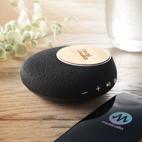 mo6887.jpg Haut-parleur sans fil 5.1 avec chargeur induction 10W & powerbank – Image 1