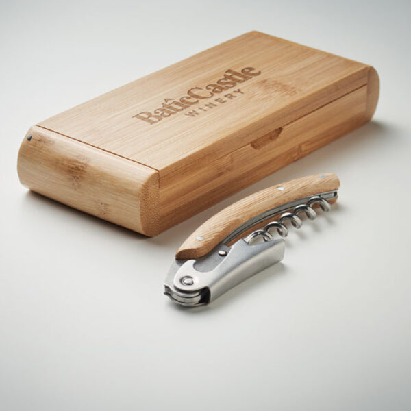 Limonadier en acier inoxydable et bambou – Image 1