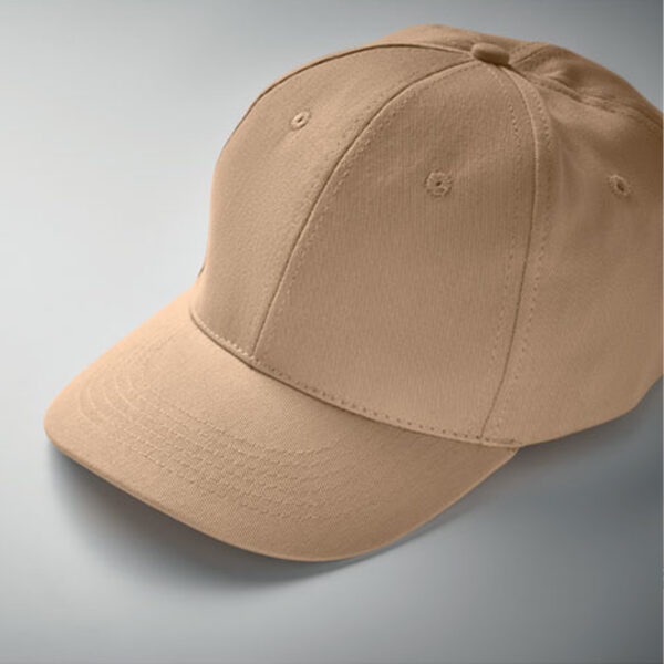 Casquette baseball 6 pans en coton – Image 1