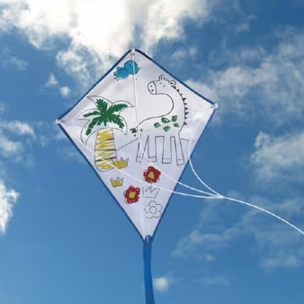 Cerf-volant à colorier en polyester – Image 1