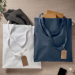 Sac shopping en coton avec anses longues 140gr/m²