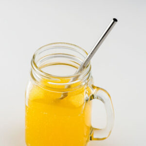 Paille réutilisable en acier inoxydable avec brosse de nettoyage