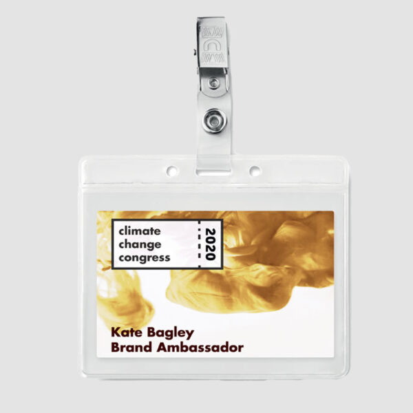 mo9642.jpg Porte-badge en PVC avec Clip Métal – Image 1