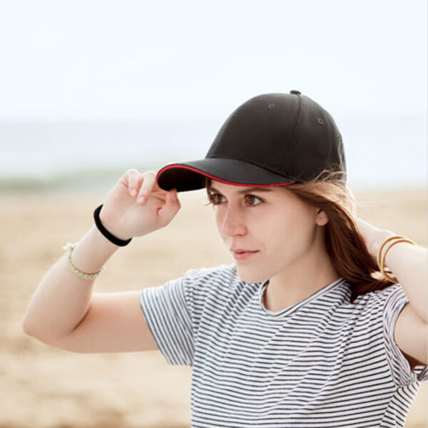 Casquette 6 panneaux en coton – Image 1