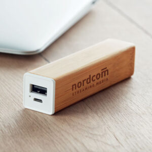 Powerbank 2200 mAh en bambou