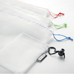 Ensemble de 3 Sacs en Filet RPET