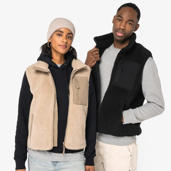 Bodywarmer sherpa unisexe écoresponsable – Image 1