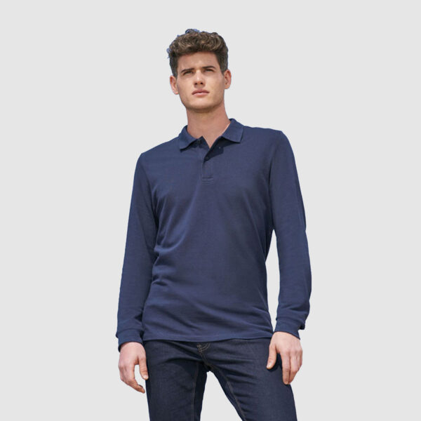s02087.jpg Polo Perfect Manches Longues Homme - 180 g/m² – Image 1