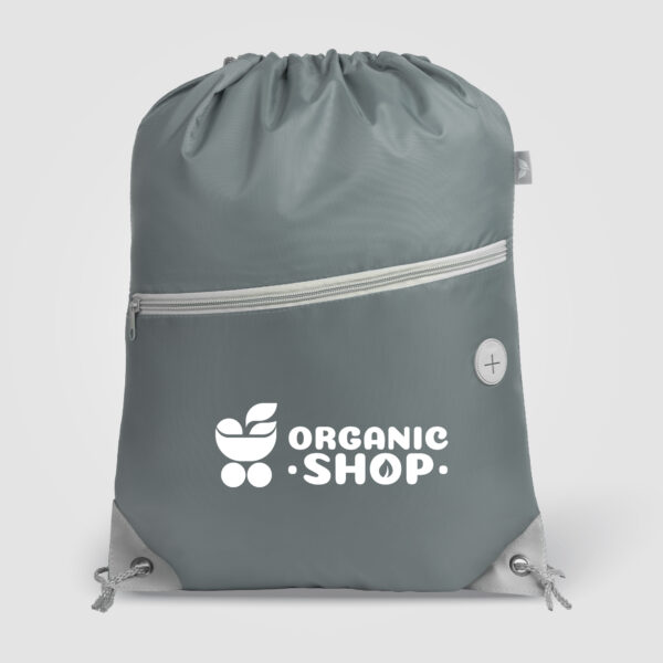 Sac à Cordon Vilda avec Poche Frontale Zippée – Image 2