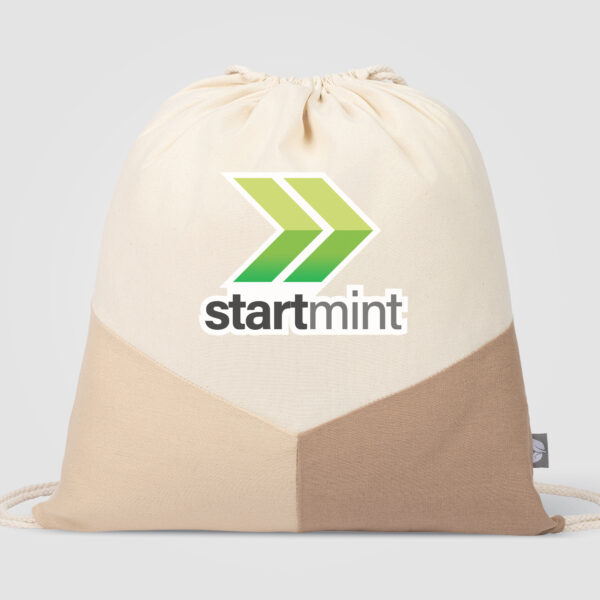 Sac à Cordon Triad en Coton Recyclé Multicolor – Image 4