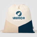 Sac à Cordon Triad en Coton Recyclé Multicolor – Image 2