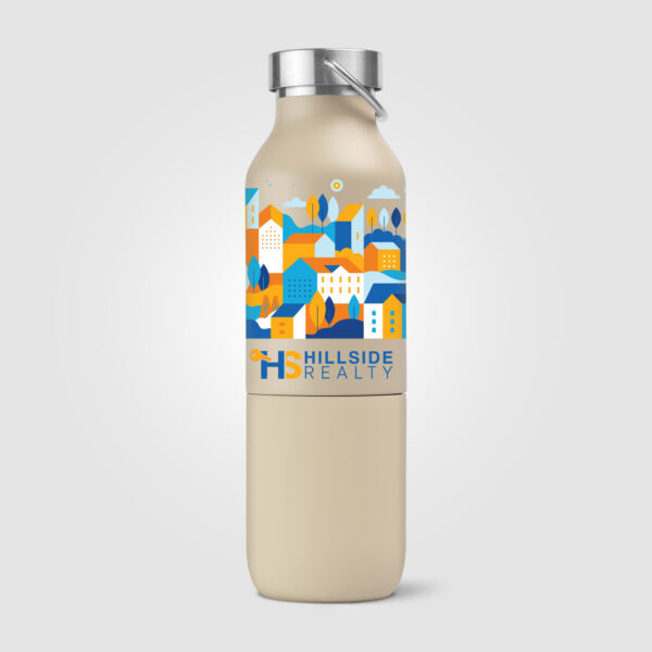 Freya Duo - Bouteille 2-en-1 en acier inoxydable recyclé avec gobelet intégré – Image 3