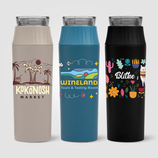 Gourde Majesty à couvercle étanche en acier inoxydable – Image 1