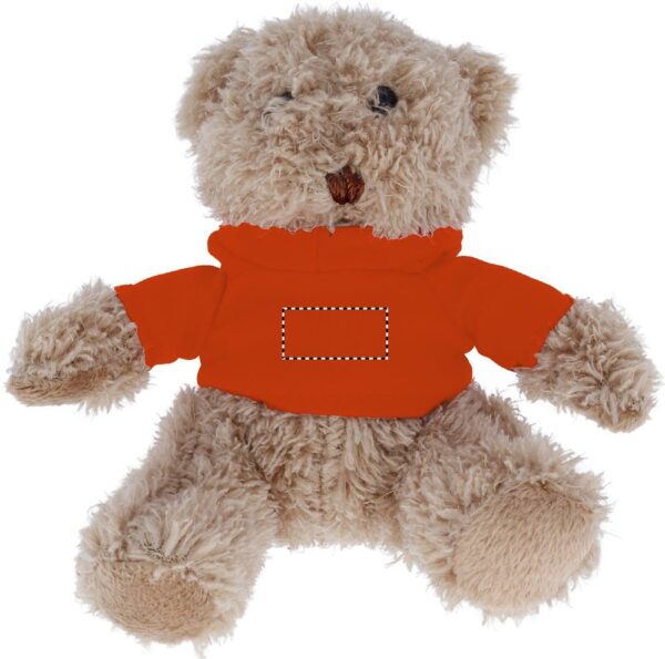 Ours en peluche avec T-shirt à capuche en coton – Image 7