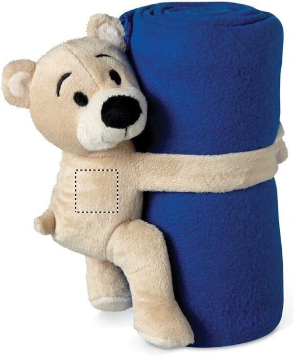 Couverture polaire pour enfants avec nounours – Image 2