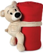 Couverture polaire enfant avec nounours personnalisée – Image 3