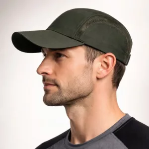 Casquette sportive en microfibre avec filet respirant