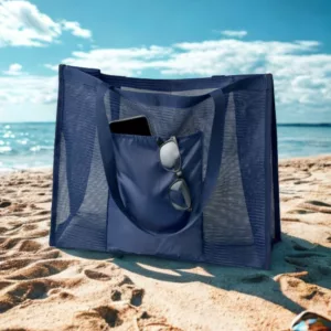 Sac shopping en maille RPET 20L avec poche frontale