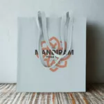 Sac shopping en velours côtelé polyester 220 g/m²