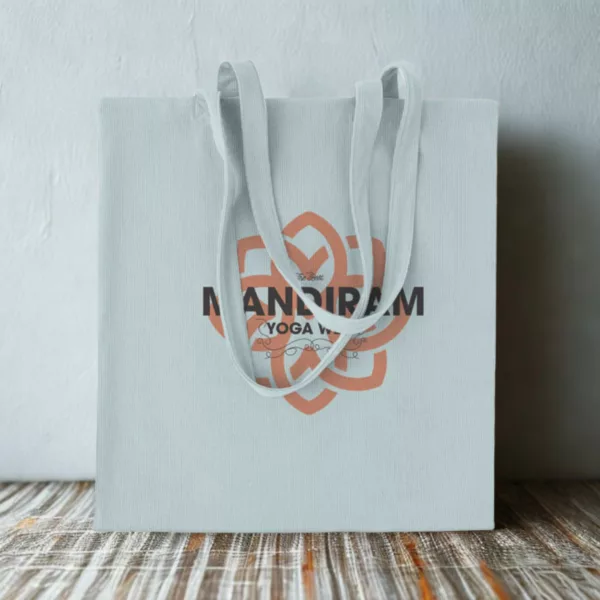 Sac shopping en velours côtelé polyester 220 g/m² – Image 1