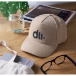 Casquette de baseball 5 panneaux en velours côtelé