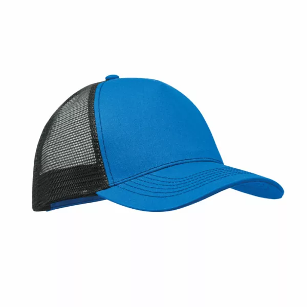 Casquette trucker 5 panneaux coton et maille polyester – Image 2