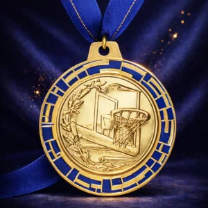 Médaille sportive 70 mm avec emplacement pastille