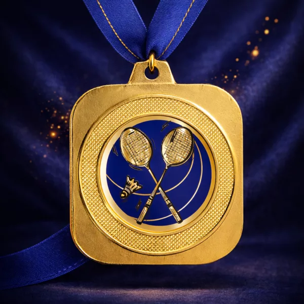 Médaille carrée 40 mm – Image 1