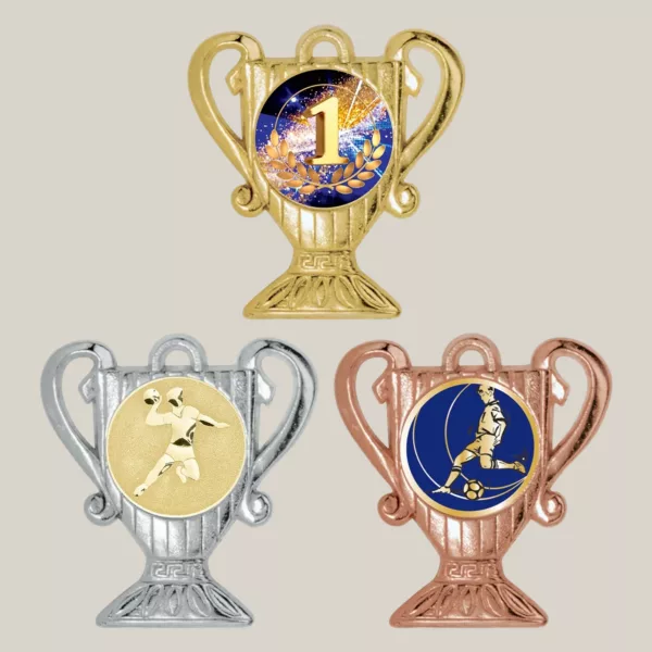 Médaille 50 mm en forme de trophée – Image 2